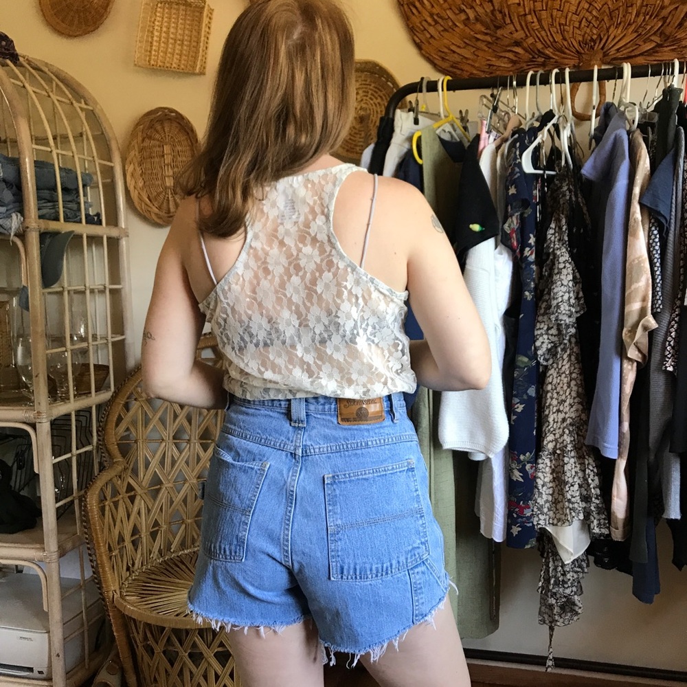 Vintage highwaisted denim shorts